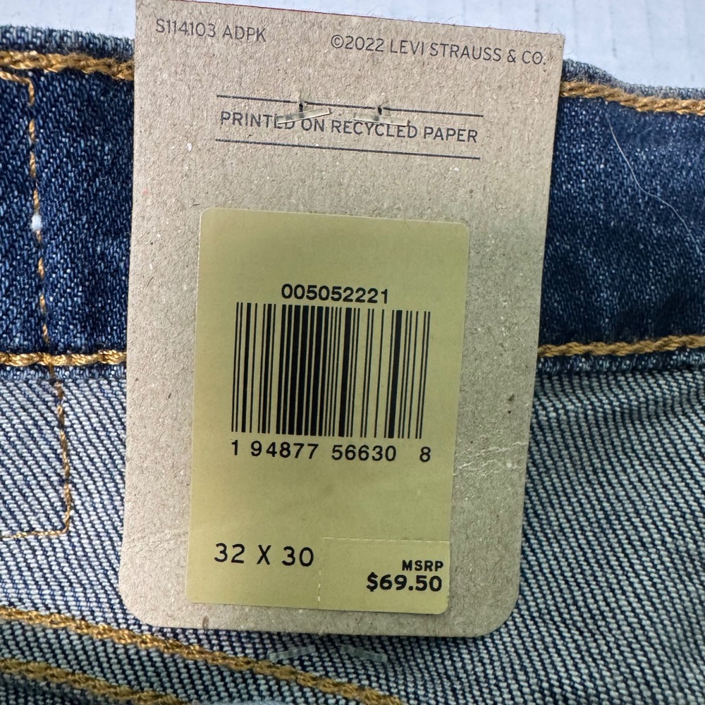 Levi's 505 Straight Leg Jeans Men's Size 32x30 NWT Denim - Picture 5 of 7